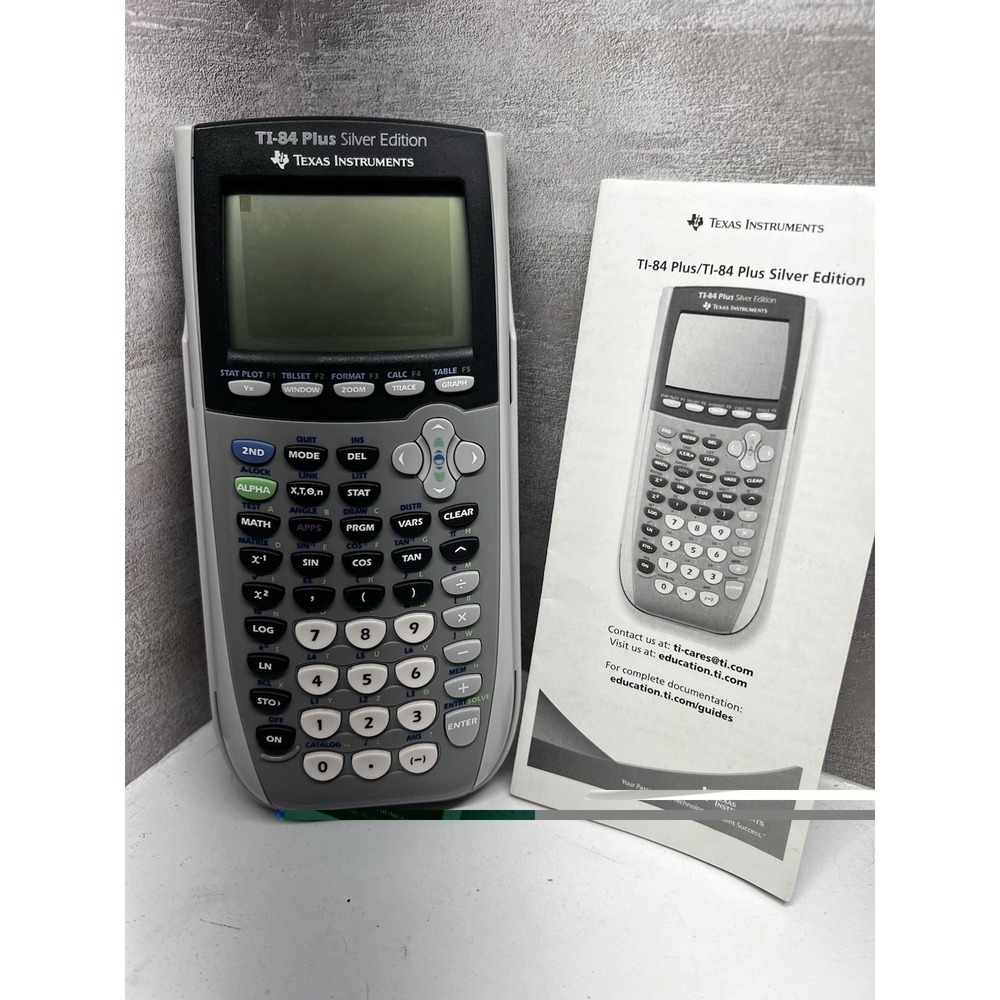 TEXAS INSTRUMENTS TI-84 PLUS SILVER EDITION GRAPHING CALCULATOR